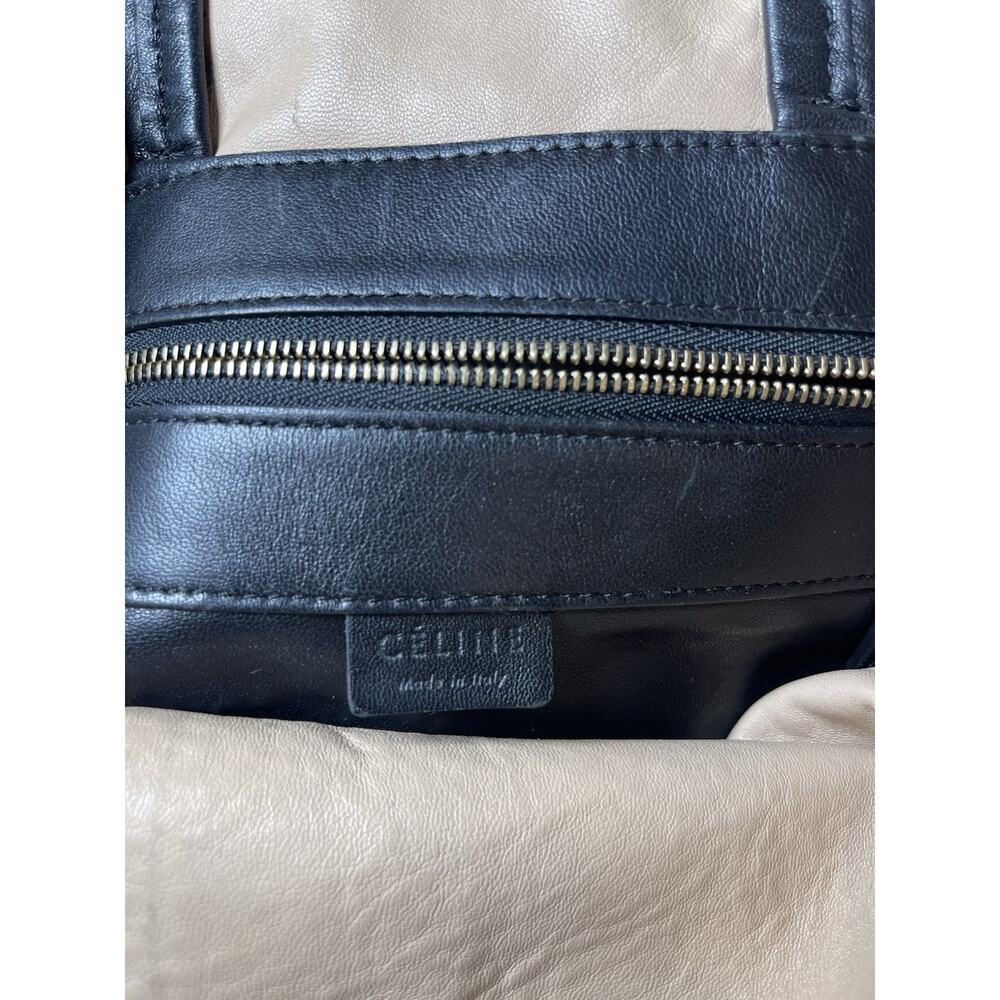 Authenticated Celine Python Leather Black Cabas T… - image 7
